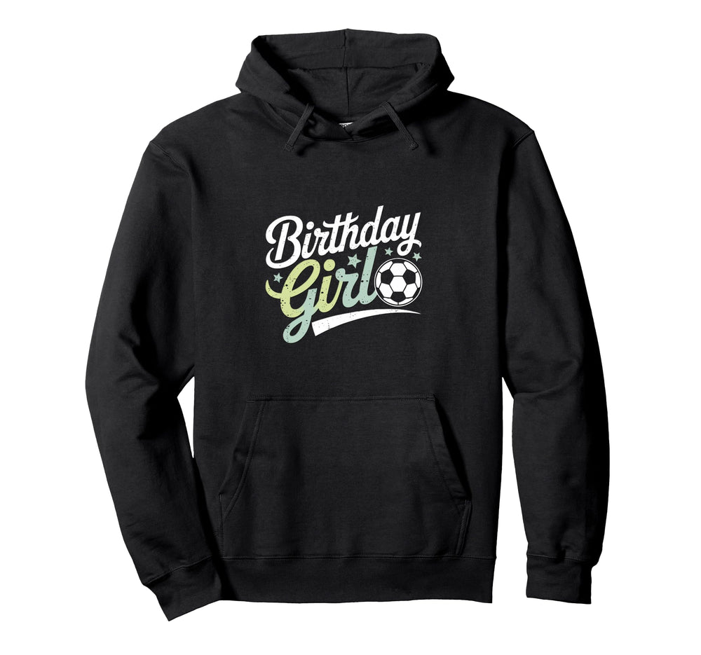Birthday Soccer Hearts Fun Celebration Hoodie - Streetwear Style Unisex