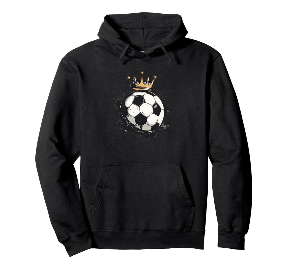 Awesome Soccer Crown Costume Ball King Hoodie - Trendy Graphic Unisex