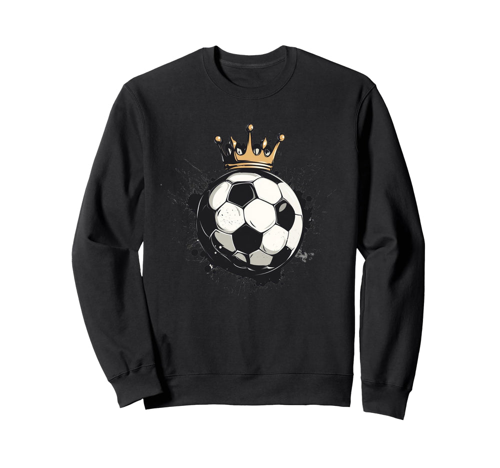 Awesome Soccer Crown Costume Ball King Sweatshirt - Novelty Apparel Unisex