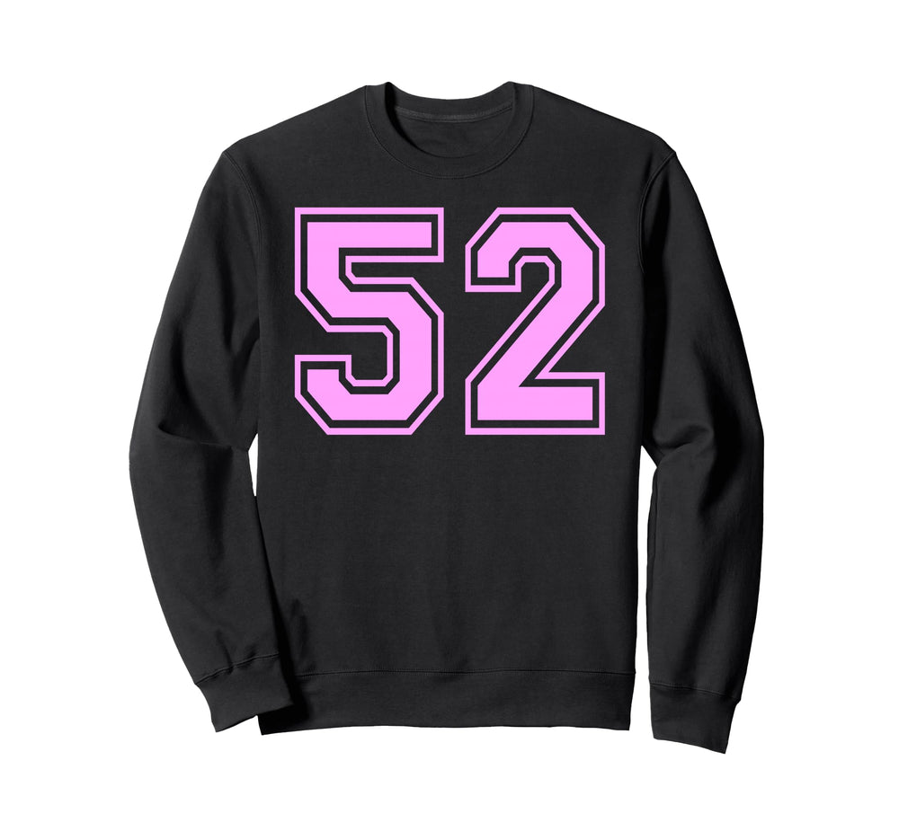 52 Number Fifty Two Sports Varsity Sweatshirt - Aesthetic Graphic Unisex