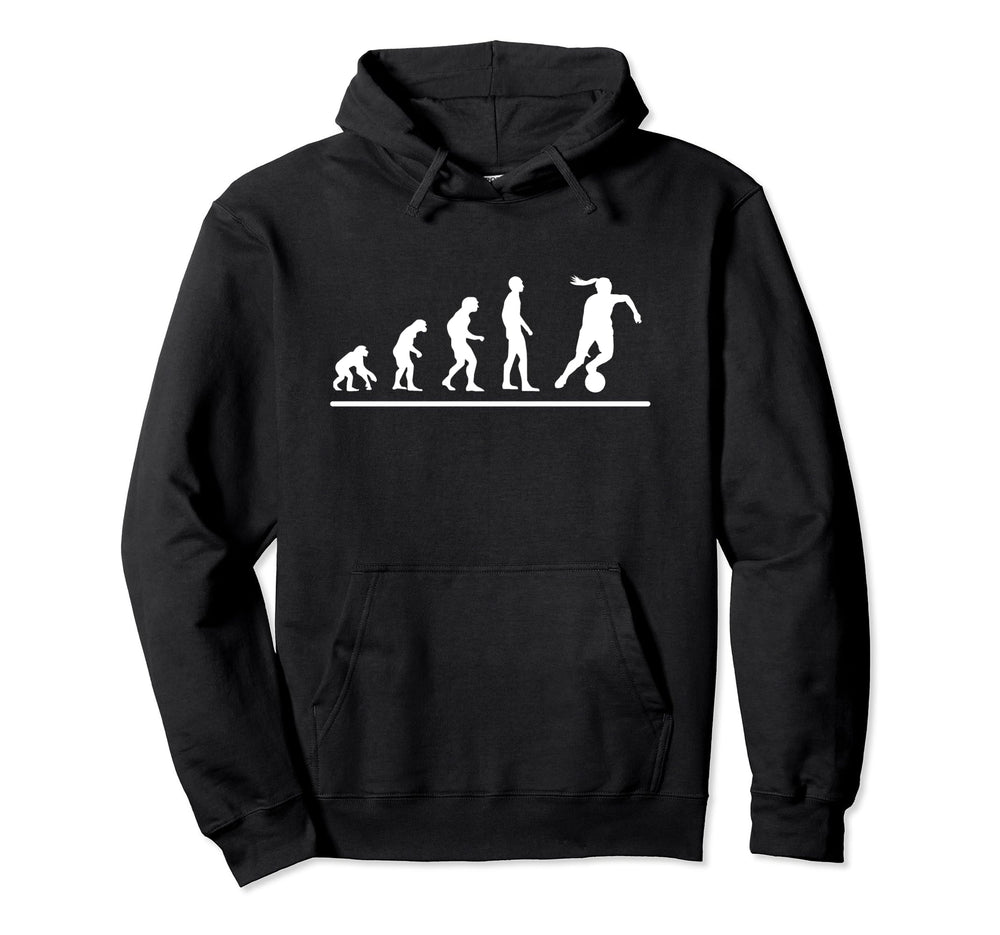 Soccer Player Evolution Funny Hoodie - Casual Everyday Wear Men Women