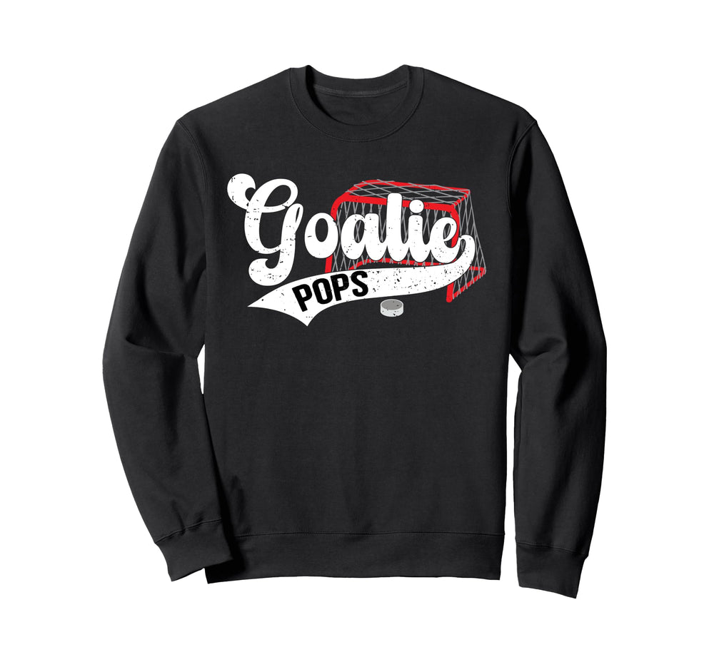Ice Hockey Goalie Pops Ice Hockey Sweatshirt - Graphic Print Unisex