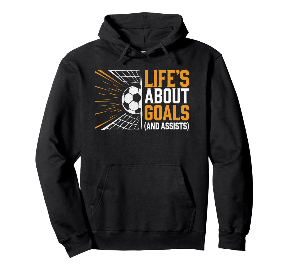 Funny Soccer Player And Coach Lifes Hoodie - Aesthetic Graphic for Adults