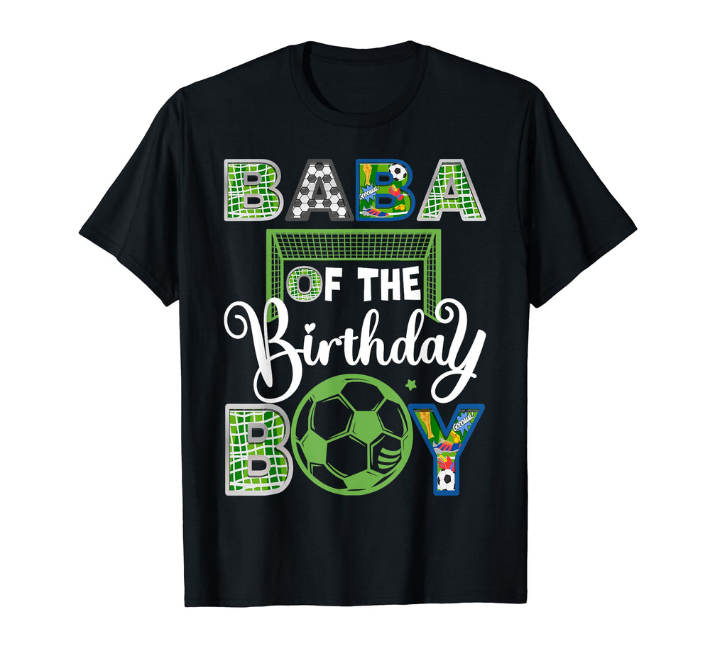 Baba Birthday Soccer Baller Birthday T-Shirt - Graphic Print Unisex