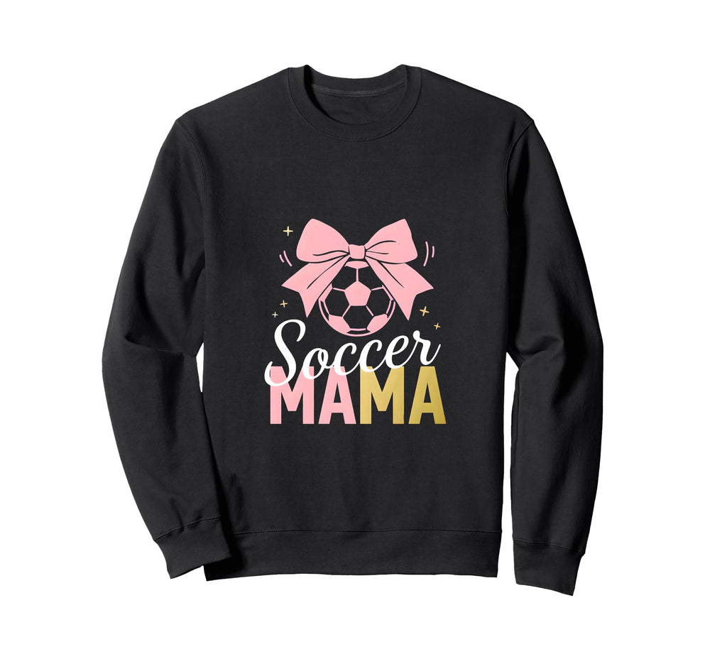 Soccer Mama Bow Soccer Mom Club Sweatshirt - Aesthetic Graphic for Adults