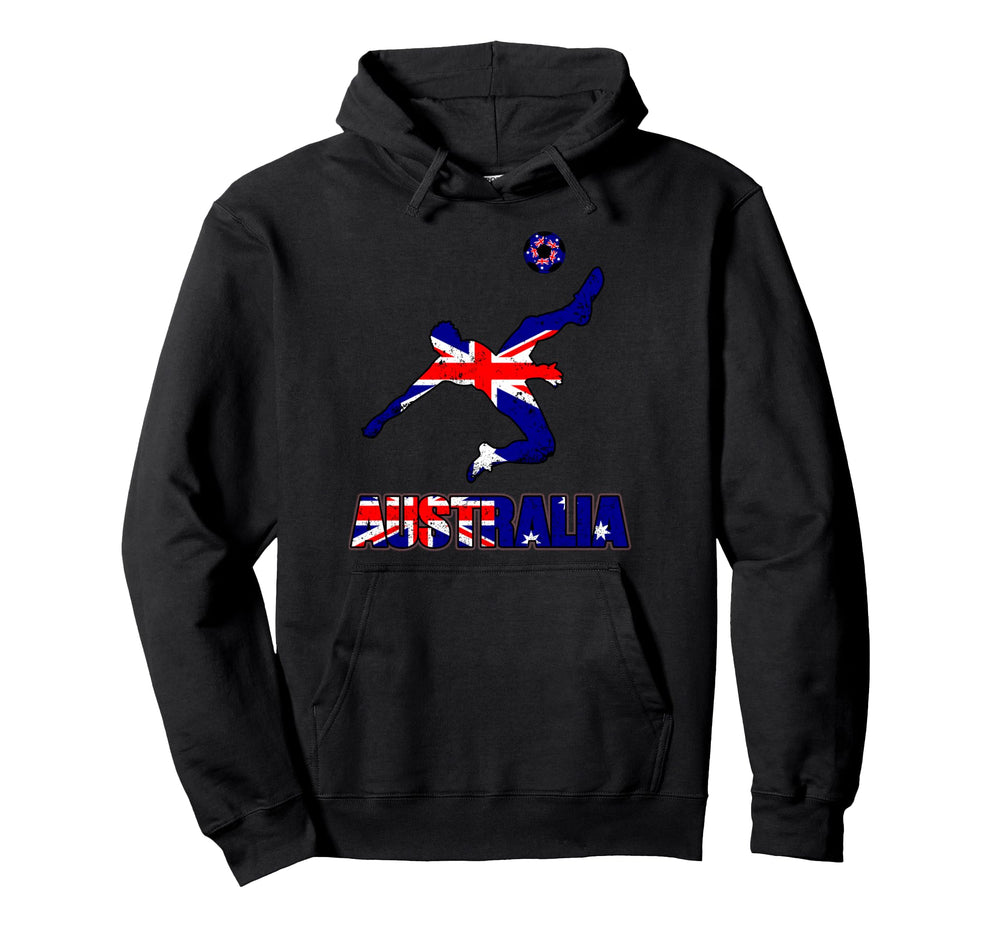 Australia Football Soccer Game Player Hoodie - Unique Graphic Men Women
