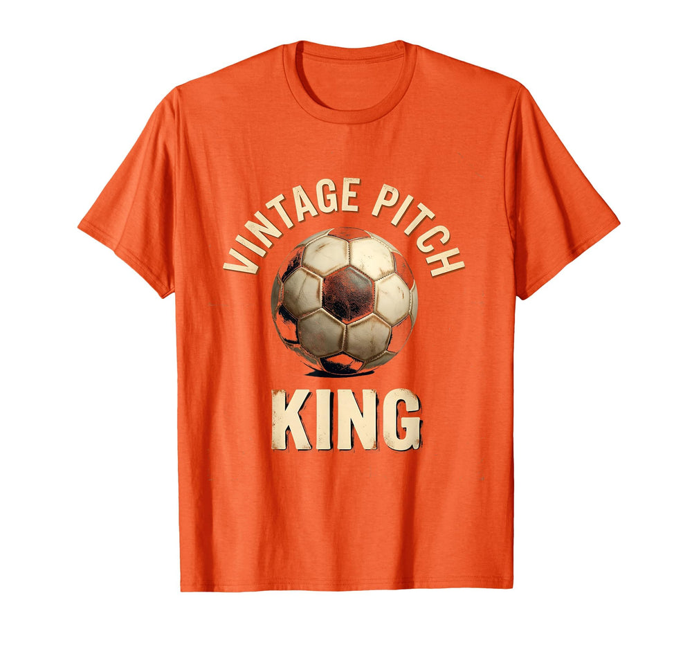 Pitch King Soccer Ball T-Shirt - Unique Graphic for Adults