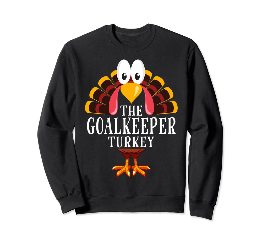 Thanksgiving Goalkeeper Turkey Matching Sweatshirt - Unique Graphic Unisex