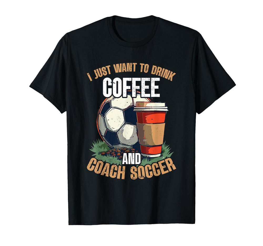 Coaching Soccer Dad Coach Soccer T-Shirt - Fun Novelty Design Men Women