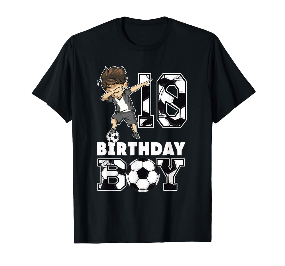 10Th Birthday Gift Soccer Birthday Party 10 T-Shirt - Graphic Print Unisex