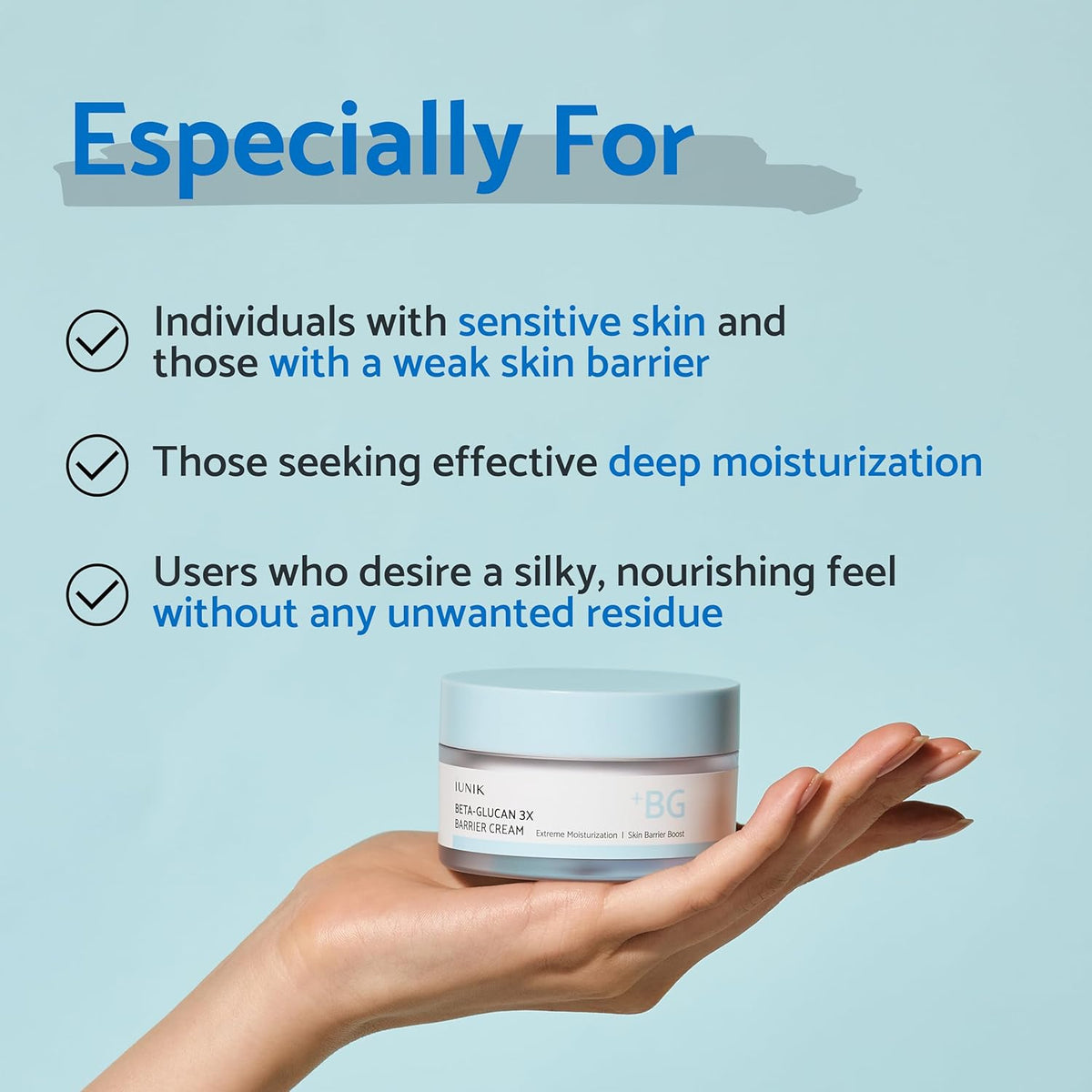 IUNIK Beta-Glucan 3X Barrier Cream - Snipetell
