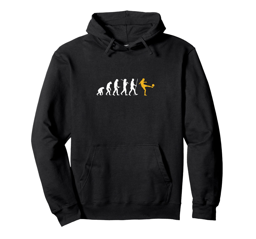 Soccer Evolution Football Lover Coach Hoodie - Minimalist Print Men Women