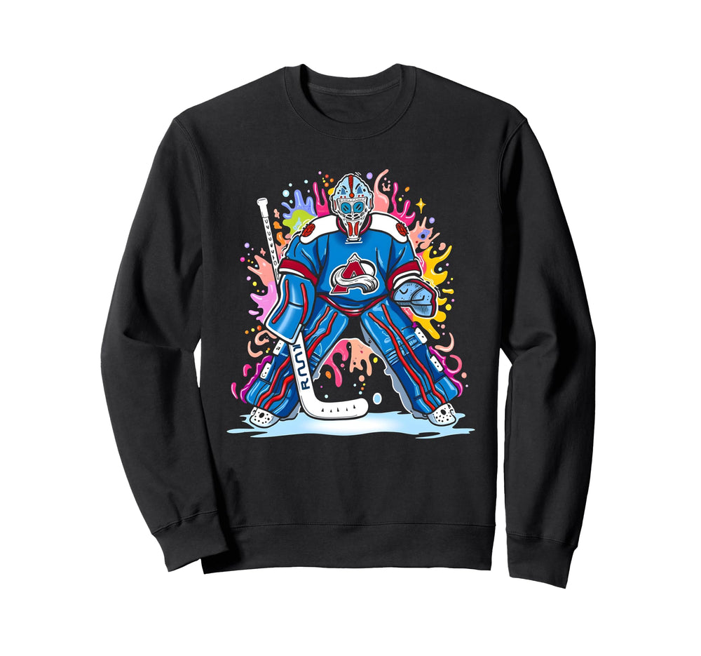 Ice Hockey Player Goalkeeper Ice Hockey Sweatshirt - Graphic Print Unisex