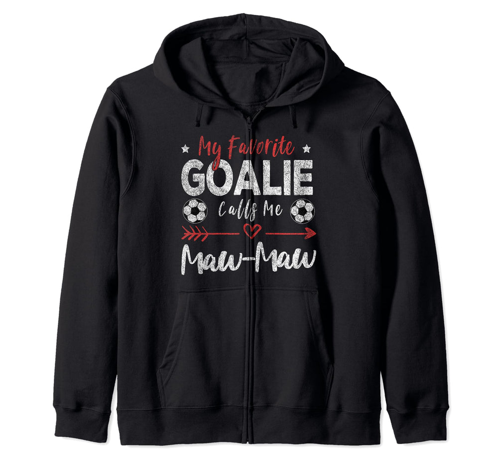 Funny Soccer Goalie Goalkeeper Mom Grandma Hoodie - Graphic Print Unisex