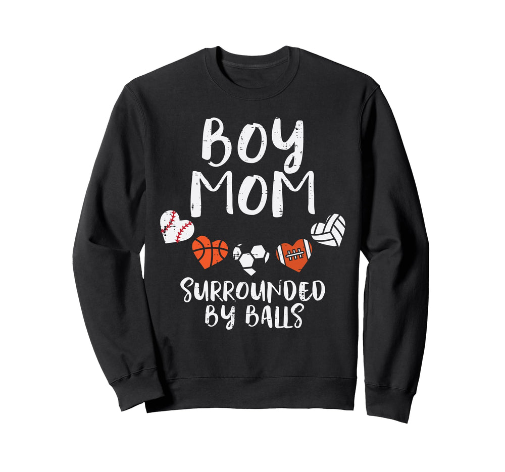 Mom Basketball Baseball Football Sweatshirt - Fun Novelty Design Men Women