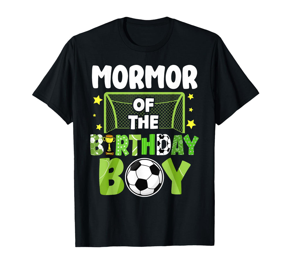 Soccer Mormor Birthday Party Family T-Shirt - Streetwear Style for Adults