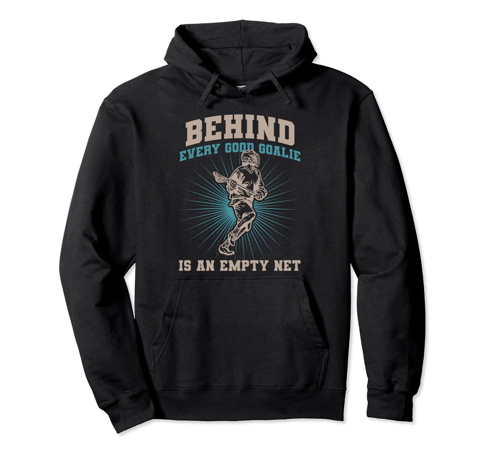 Lax Goalie Player Fan Coach Outfit Hoodie - Minimalist Print Unisex