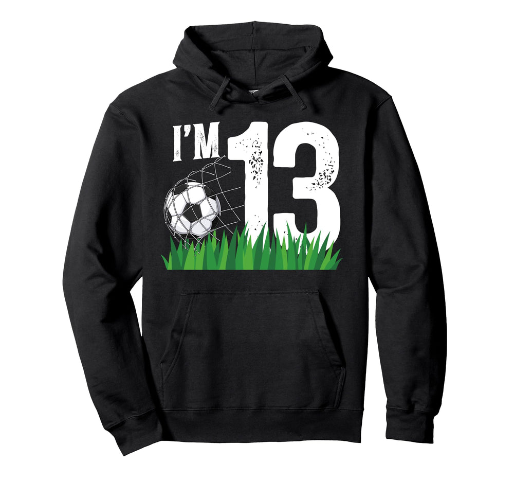 13Th Soccer Birthday Party Thirteen Hoodie - Aesthetic Graphic Men Women