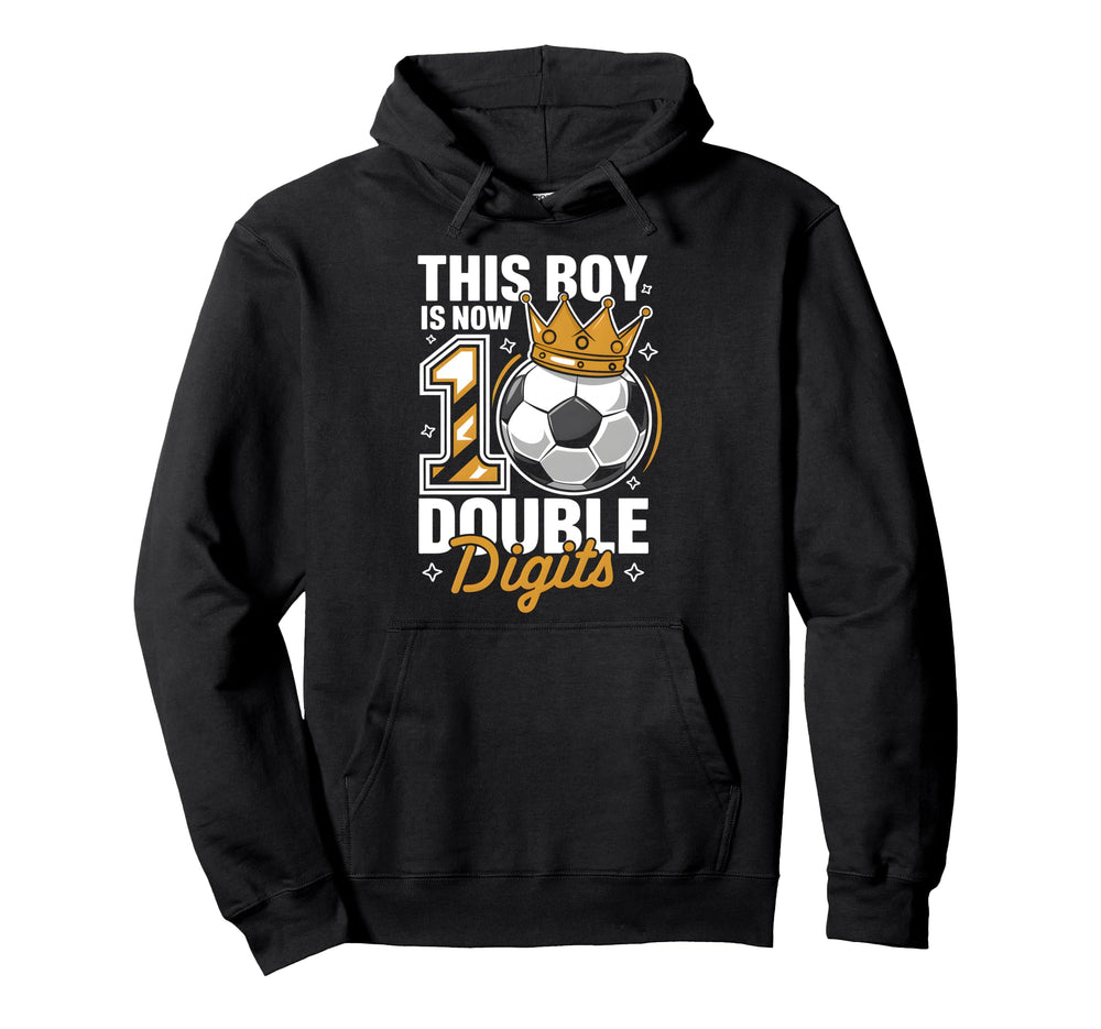 This Now 10 Double Digits Soccer 10 Hoodie - Novelty Apparel for Adults