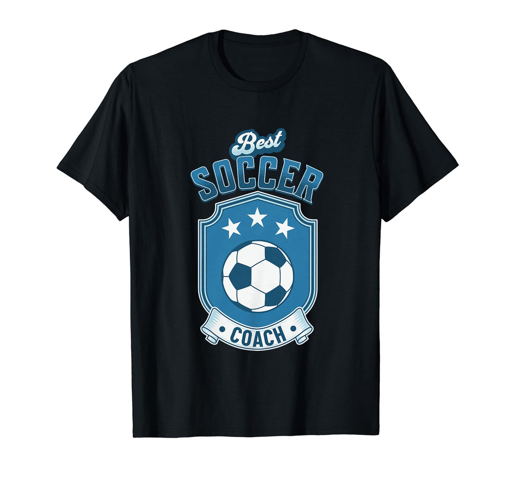 Fun Gift Best Soccer Coach T-Shirt - Casual Everyday Wear Unisex