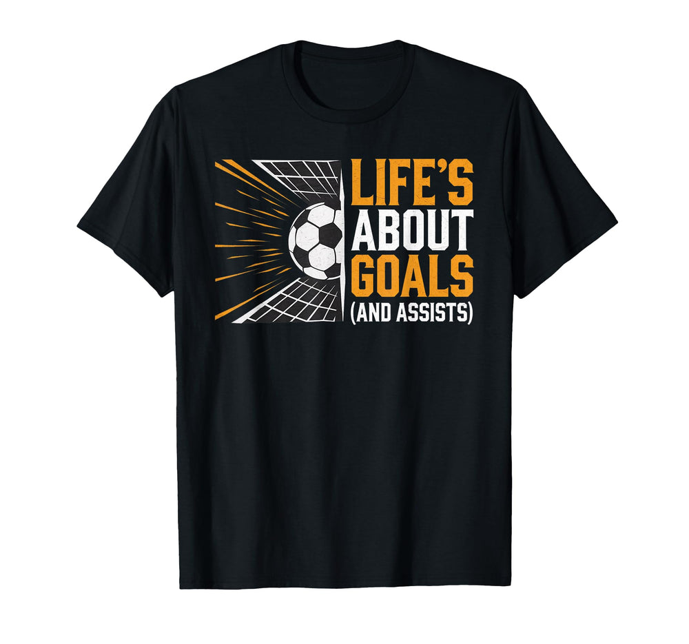 Funny Soccer Player And Coach Lifes T-Shirt - Casual Everyday Wear Unisex