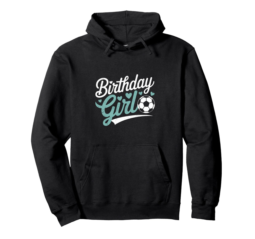 Birthday Soccer Hearts Fun Celebration Hoodie - Aesthetic Graphic Men Women