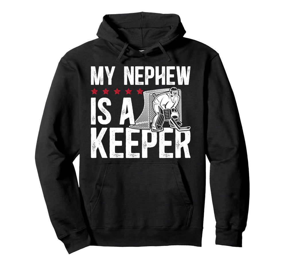 Ice Hockey Keeper Uncle Hockey Hoodie - Casual Everyday Wear for Adults