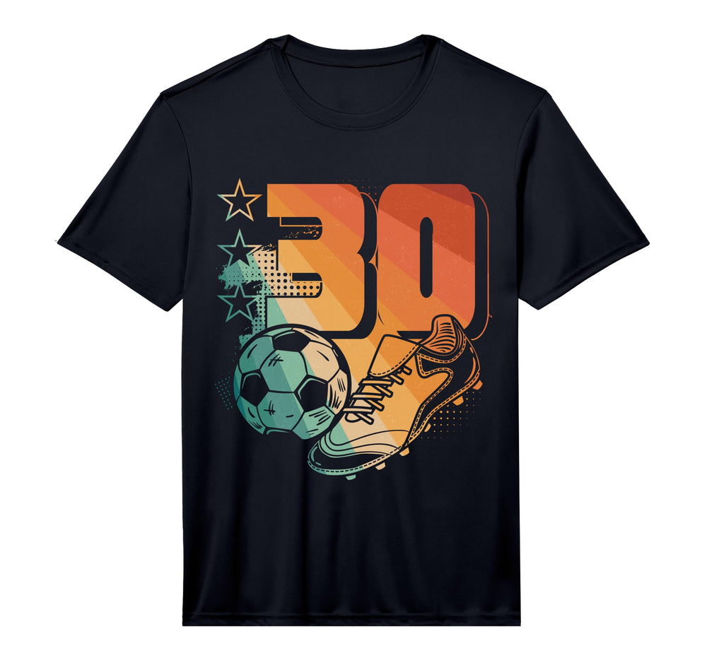 Mens 30Th Birthday Soccer Player T-Shirt - Unique Graphic Men Women