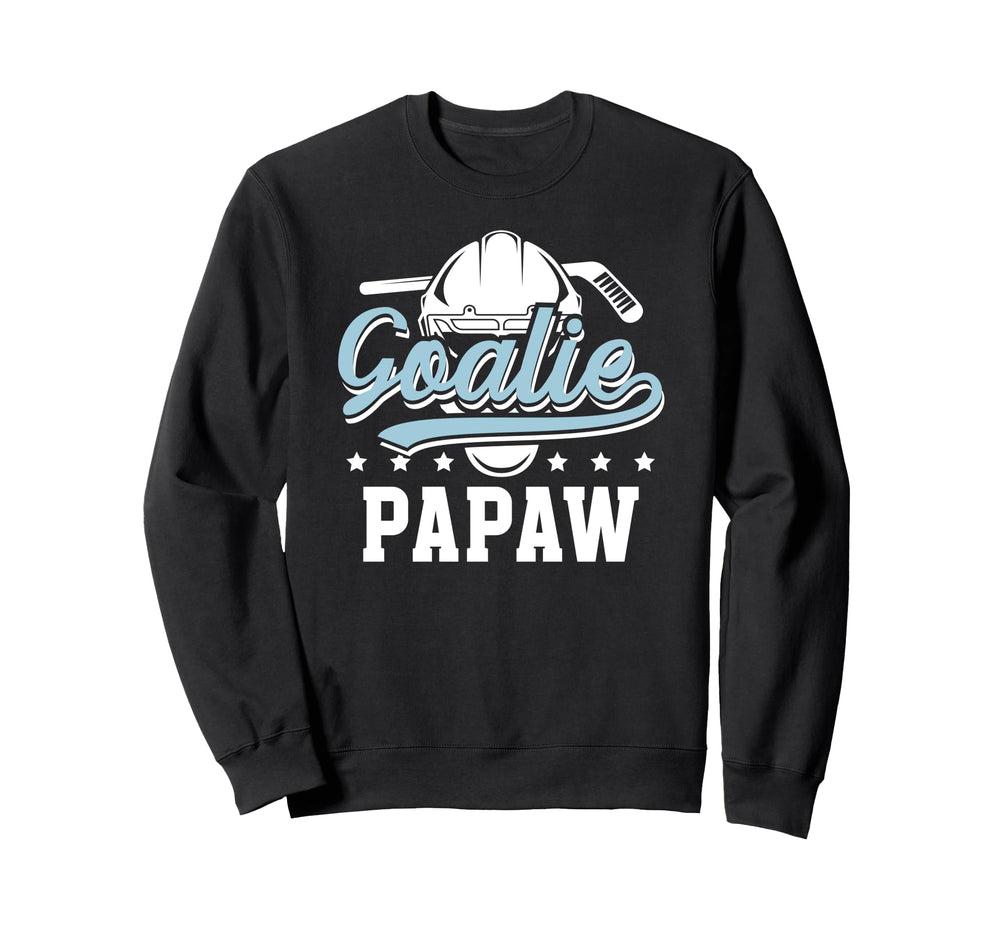 Ice Hockey Goalie Papaw Ice Hockey Sweatshirt - Minimalist Print Unisex