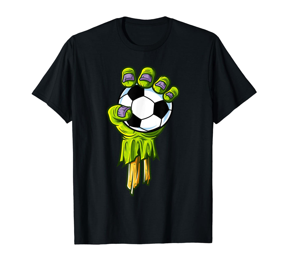 Zombie Hands Soccer Funny Horror Scary T-Shirt - Trendy Graphic for Adults