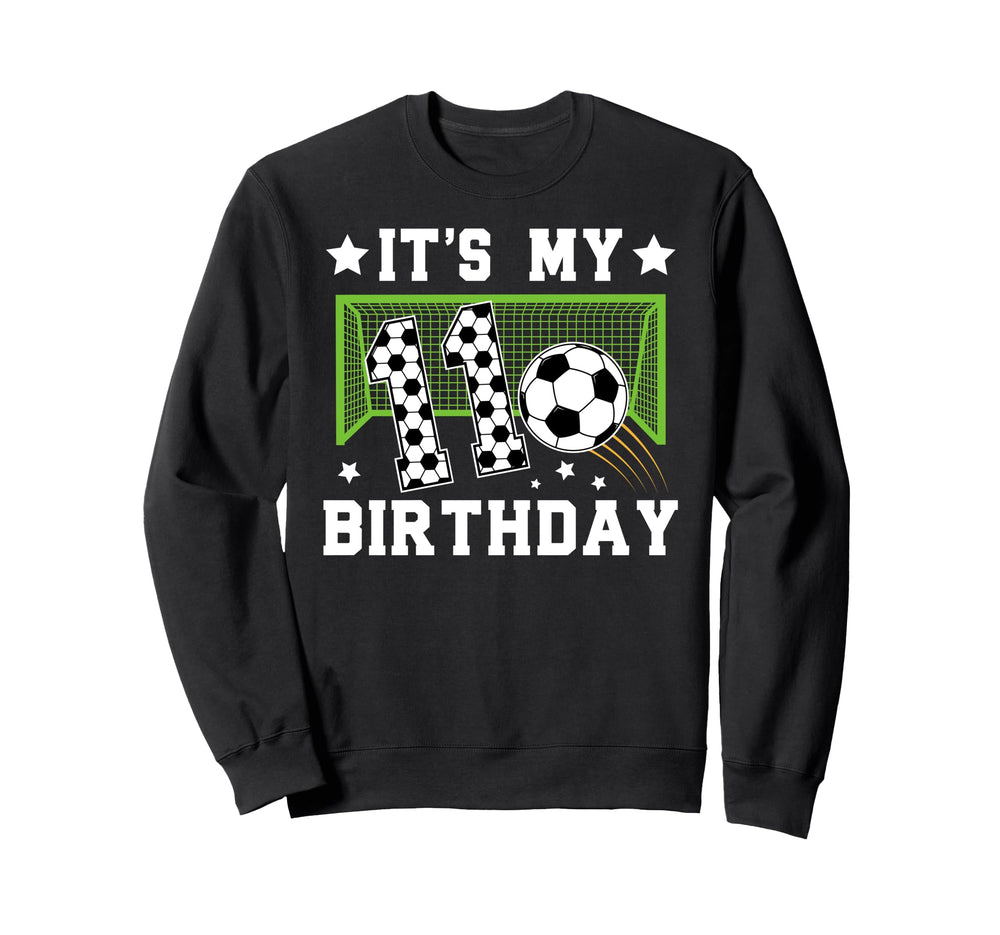 11Th Birthday Soccer 11 Year Old Sweatshirt - Graphic Print for Adults