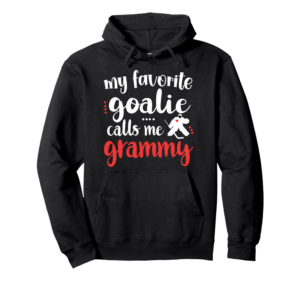 Proud Ice Hockey Goalie Grammy Hockey Hoodie - Trendy Graphic for Adults