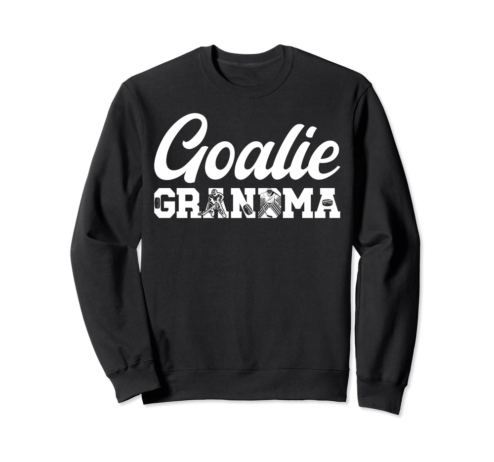 Ice Hockey Goalie Grandma Sweatshirt - Casual Everyday Wear Men Women