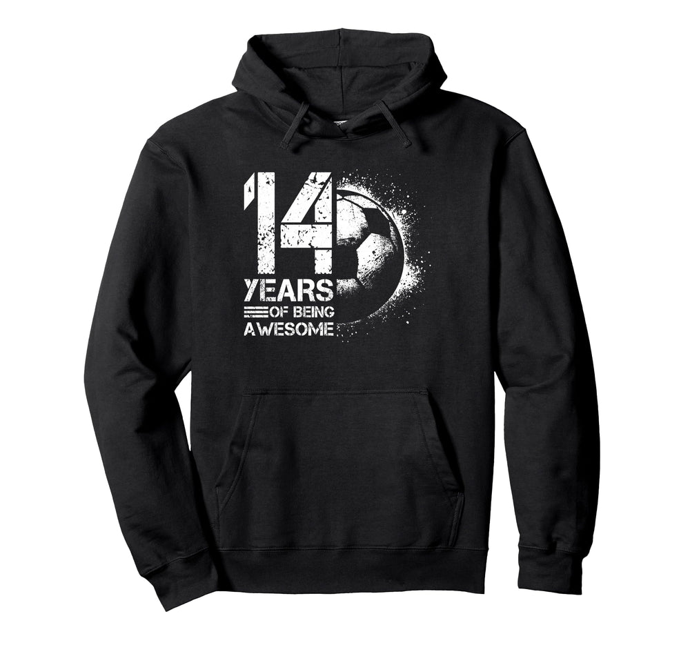 14Th Birthday Soccer Player Football 14 Hoodie - Unique Graphic Men Women