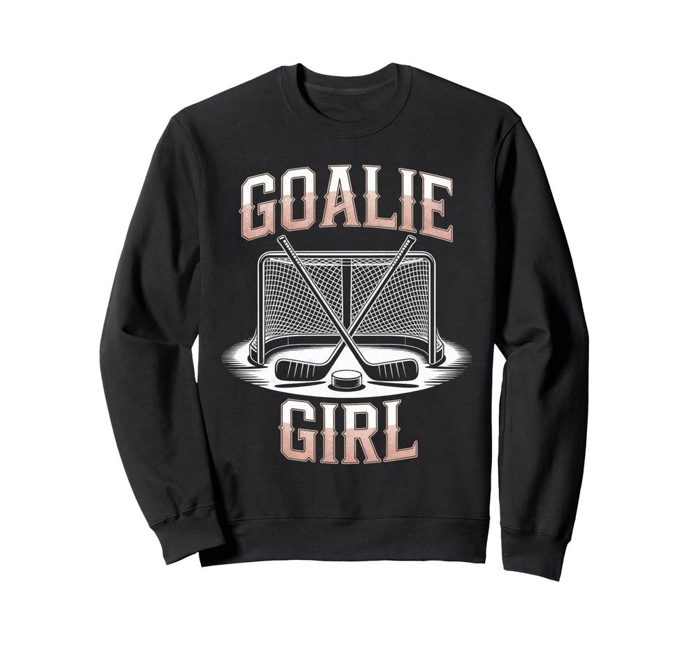 Ice Hockey Goalie Goalkeeper Female Sweatshirt - Unique Graphic Unisex