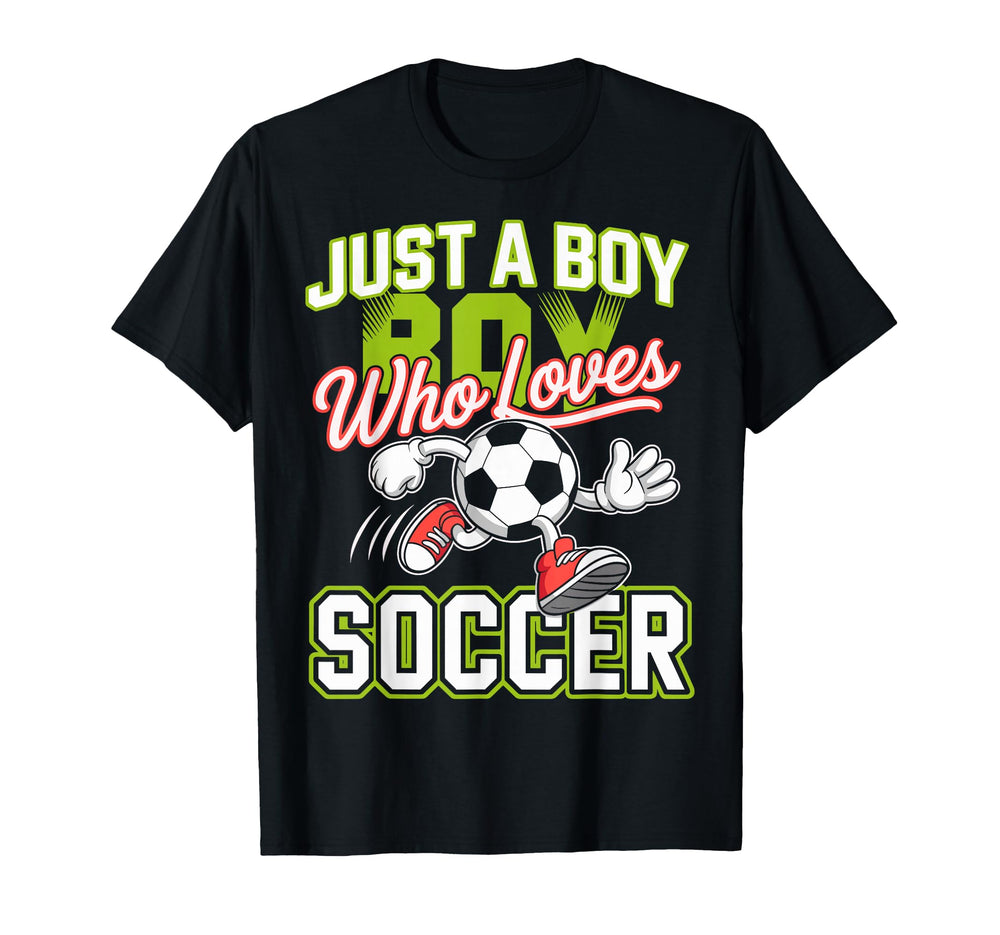 Just Who Loves Soccer Footbal T-Shirt - Casual Everyday Wear for Adults