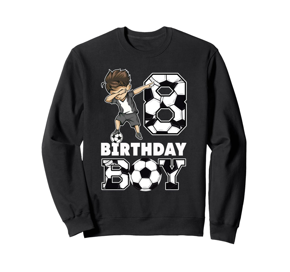 8Th Birthday Gift Soccer Birthday Sweatshirt - Graphic Print Men Women
