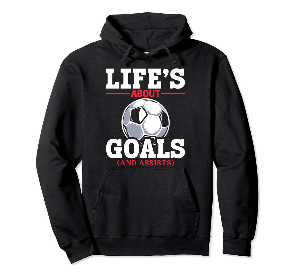 Soccer Player Goal Forward Hoodie - Unique Graphic for Adults