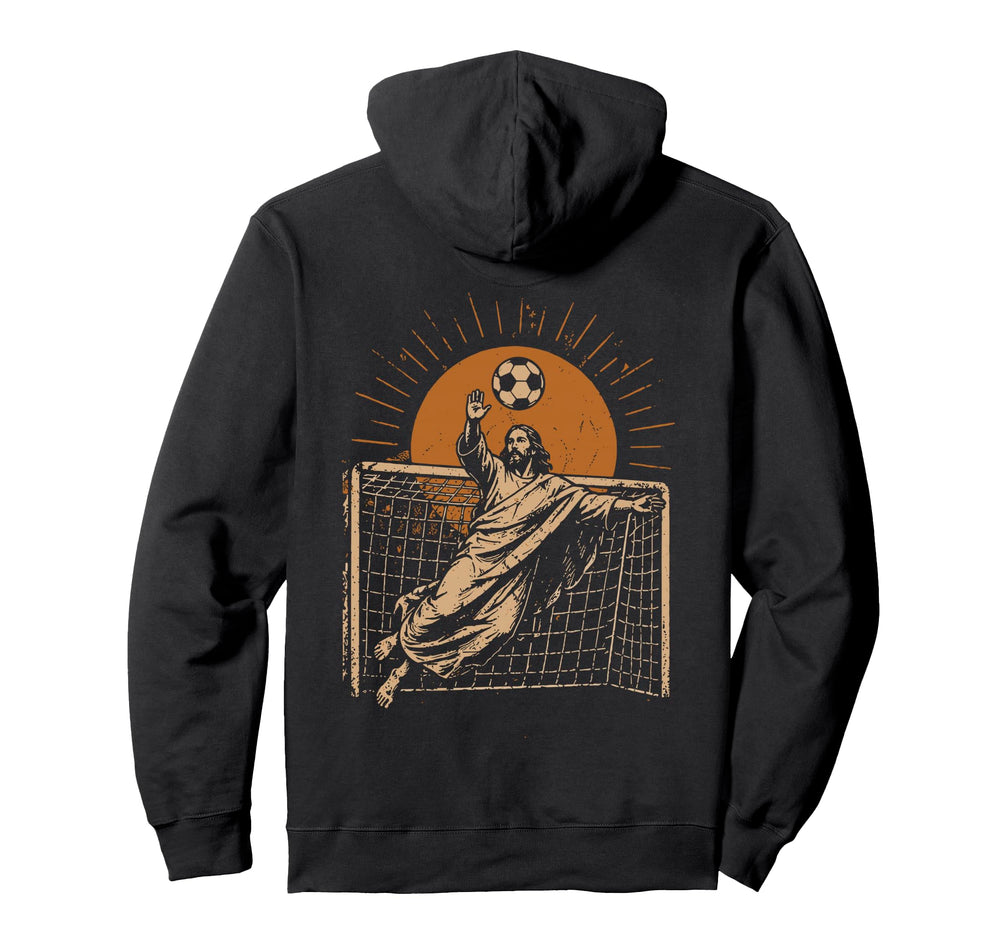 Jesus Soccer Goalkeeper Football Hoodie - Casual Everyday Wear for Adults