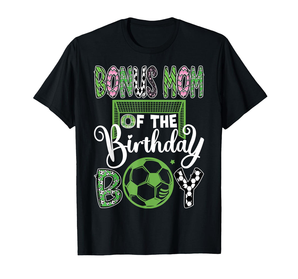 Bonus Mom Birthday Soccer Player T-Shirt - Streetwear Style for Adults