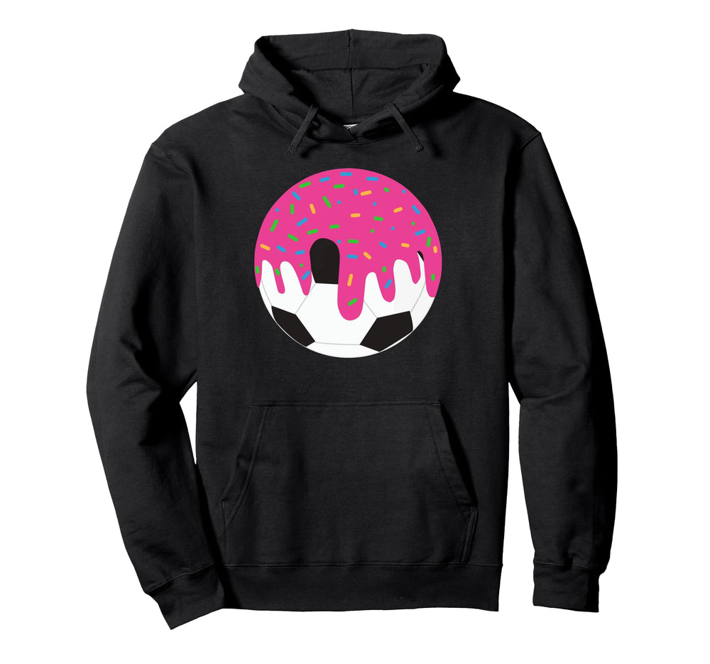 Funny Soccer Ball Ice Cream Drip Hoodie - Streetwear Style Men Women