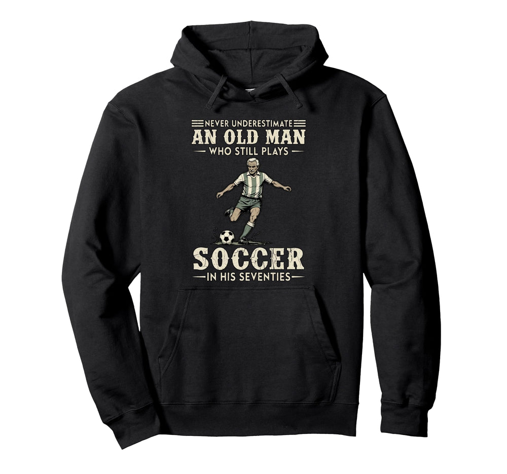 Play Soccer Their Seventies Player Hoodie - Aesthetic Graphic for Adults
