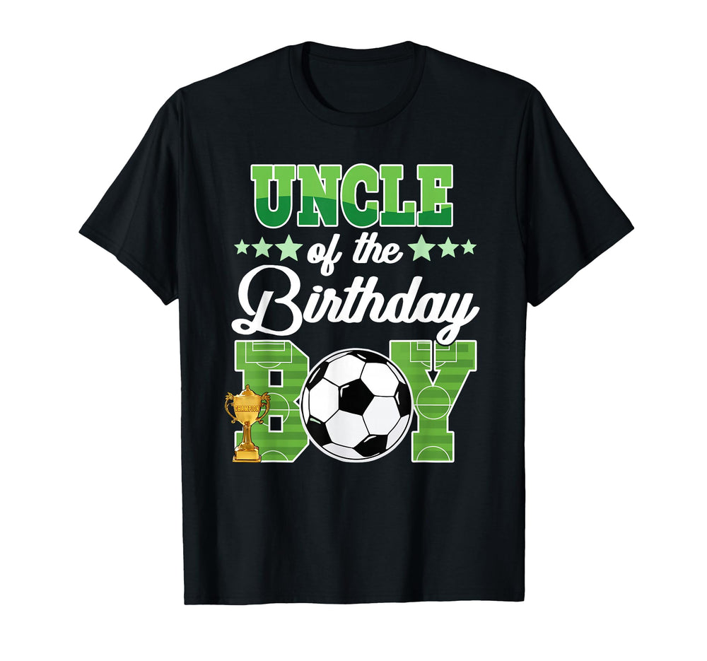 Soccer Uncle Birthday Party Soccer T-Shirt - Minimalist Print for Adults