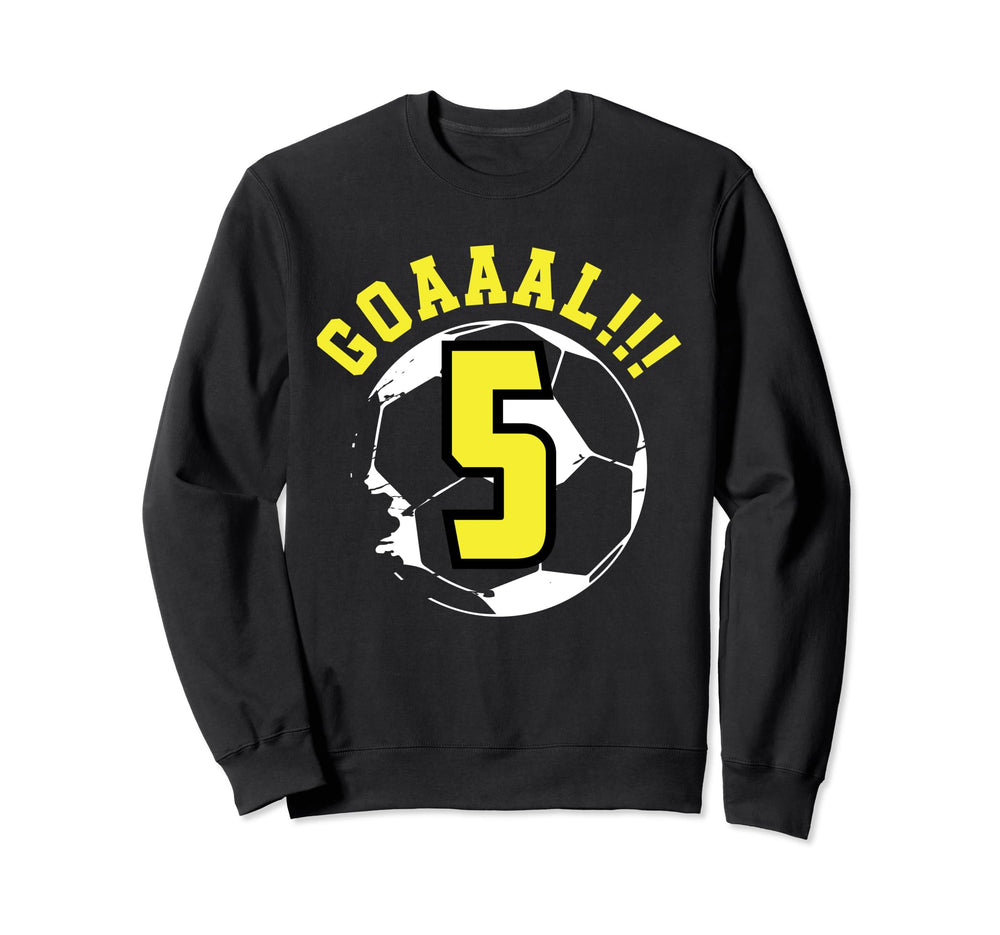 5Th Birthday 5 Years Soccer Sweatshirt - Casual Everyday Wear Men Women