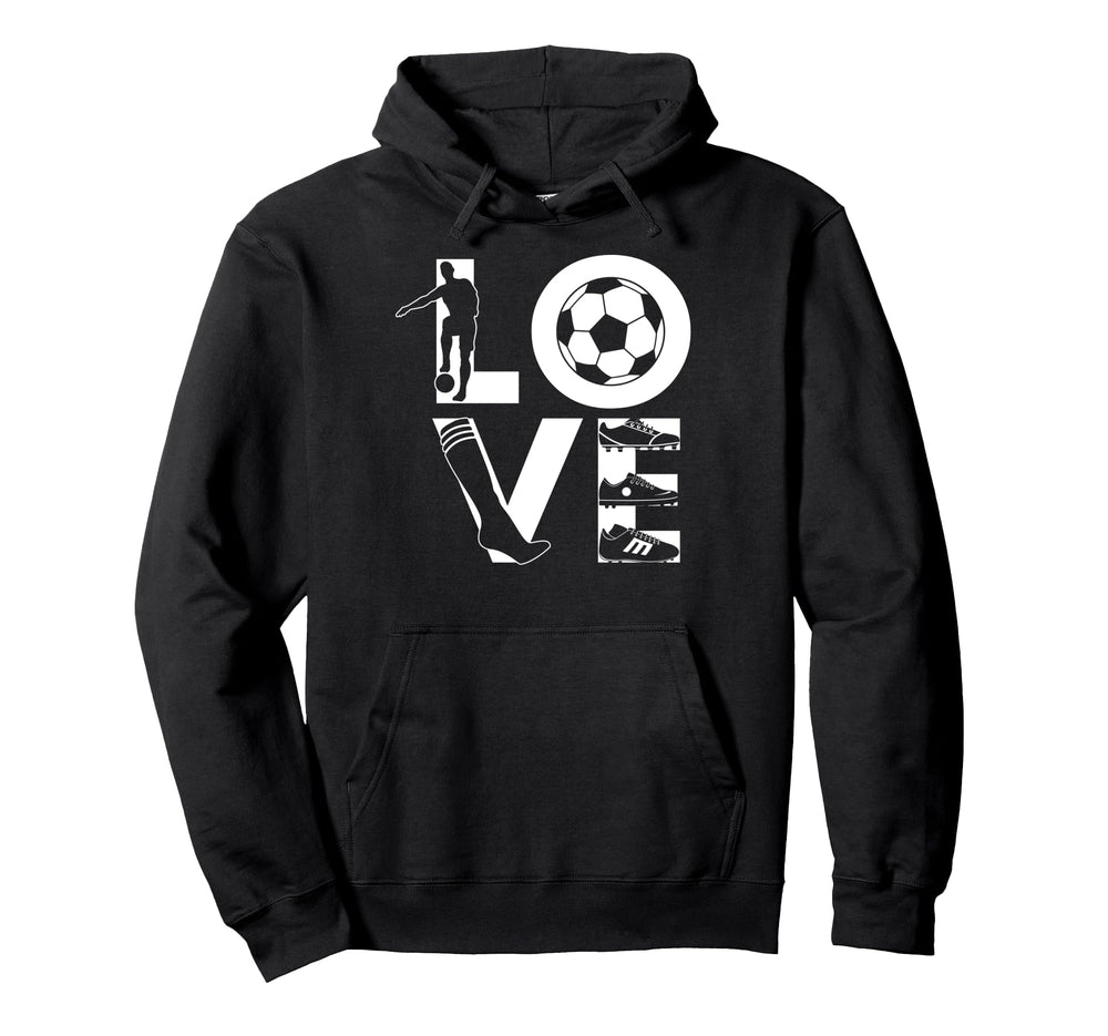 Soccer Love Gift Football Player Teens Hoodie - Custom Art Print Unisex