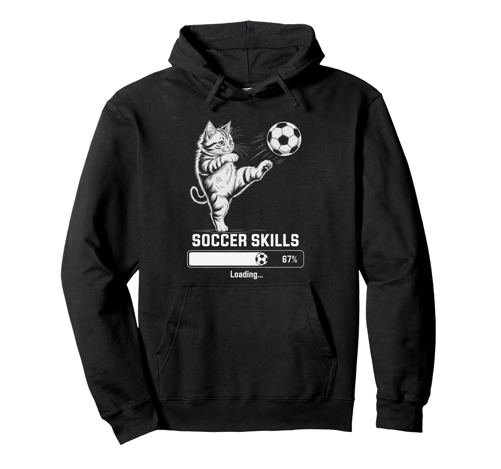 Kawaii Soccer Skills Loading Cat Mom My Hoodie - Graphic Print Men Women