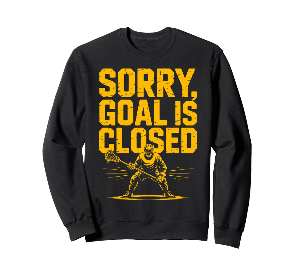 Lacrosse Goalie Goal Closed Lax Sweatshirt - Graphic Print for Adults
