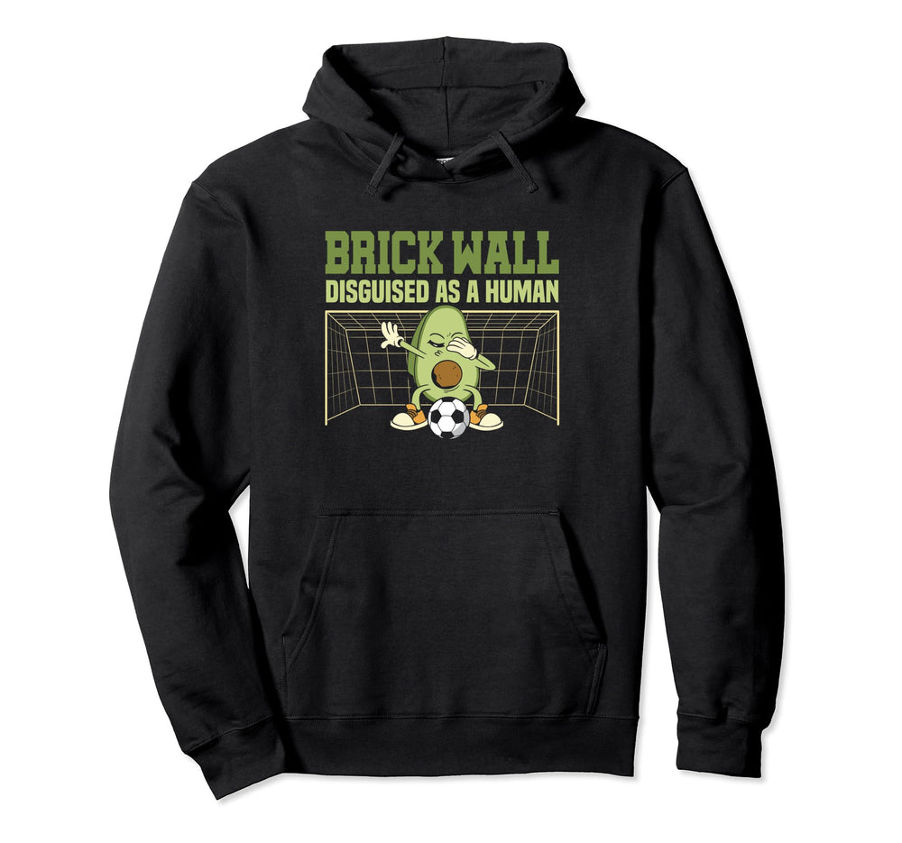 Avocado Goalie Brick Wall Disguised As Hoodie - Trendy Graphic Unisex