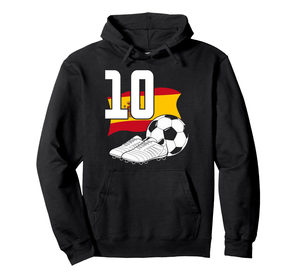 10 Soccer Birthday Gift Soccer Fan Sports Hoodie - Custom Art Print Unisex