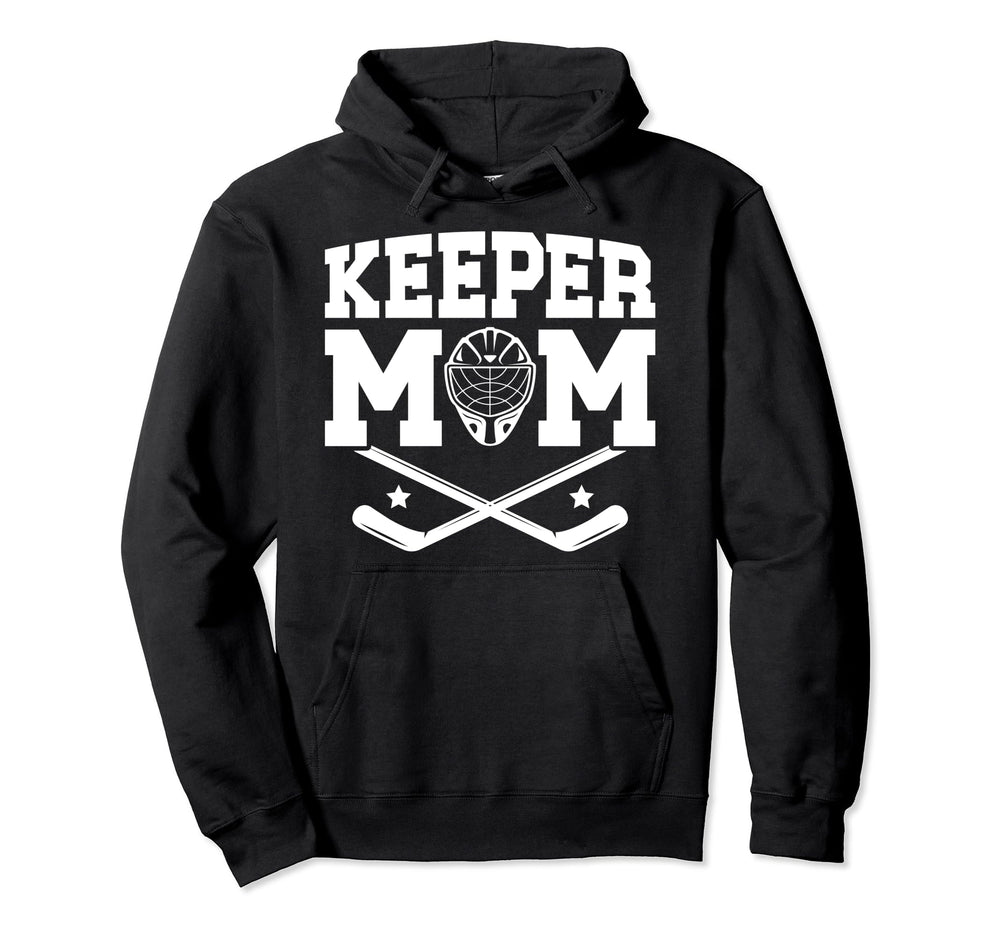 Ice Hockey Keeper Mom Ice Hockey Hoodie - Minimalist Print Unisex